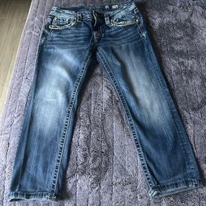 Miss Me Mid Rise Easy Cropped Denim Jeans